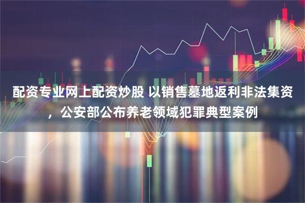 配资专业网上配资炒股 以销售墓地返利非法集资，公安部公布养老领域犯罪典型案例